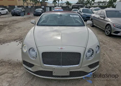 2016 Bentley Continental Gtc V8 z USA, uszkodzony, nr VIN SCBGT3ZA2GC054995
